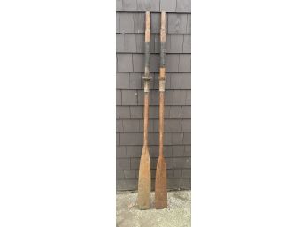 (2) Vintage Row Boat Oars (2 Of 3)