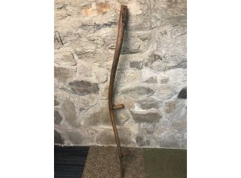 Vintage Wooden Scythe Handle (2 Of 2)