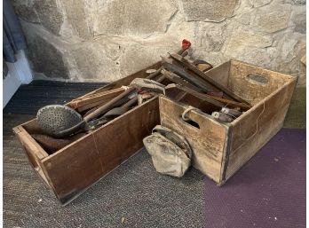 Grouping Of Vintage Ice Fishing Equipment