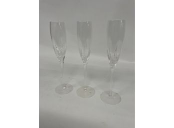 (3) Champagne Flutes