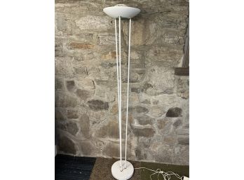 Contemporary Italian-Style White Floor Lamp