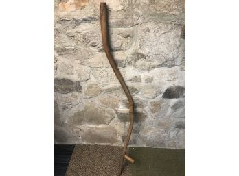 Vintage Wooden Scythe Handle (1 Of 2)