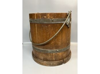 Vintage Country Wooden Bucket