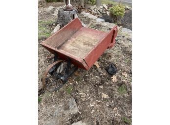 Vintage Wheelbarrow With Removable Sides