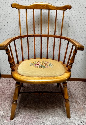 Comb Back Chair Needle Point Seat
