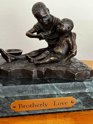 Brotherly Love  Bronze Statue