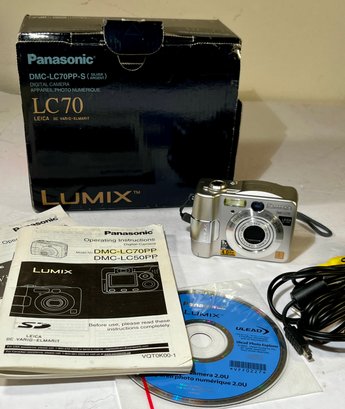 Panasonic Lumix DMC LC70 Digital Camera With Box
