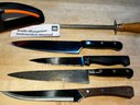 Knife Lot And Sharpener