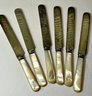 Mother Of Pearl Handle Knives (6) England
