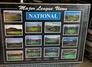 Major League Views Matted And Framed