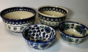 Polish Pottery Bowls