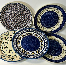 Polish Pottery  5 Plates