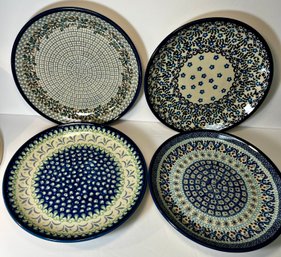 Polish Pottery Heavy Weight Decorative Plates