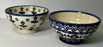 Polish Pottery Two Bowls