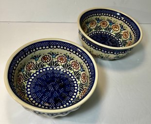 Boleslawku Polish Pottery Bowls