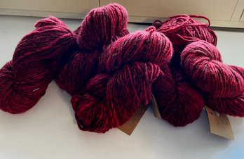 Yarn Lot 1 Handspun Wool Kettle Dyed
