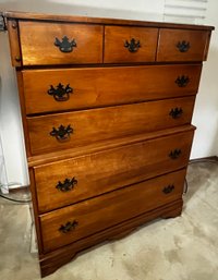 CB Atkins Co Wood 5 Drawer Dresser