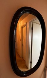 Wood Frame Oval Mirror Vintage