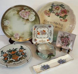 Decorative Plates Had Painted Dishes Cabinet Plates