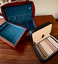 Wooden Music Jewelry Box And Travel Jewelry Case