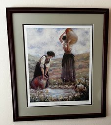 Women At The Well Framed Numbered Print