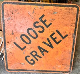 Road Sign Loose Gravel