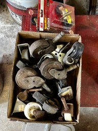 Lot Of Vintage Casters / Wheels