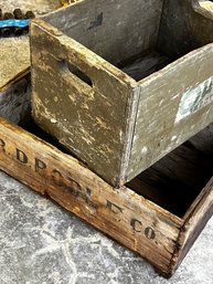 Two Old Wood Crates