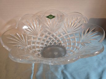 SHANNON  DESIGNS OF IRELAND 24 LEAD CRYSTAL VASE MADE IN SLOVAKIA
