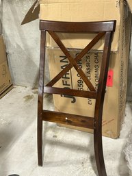 X Back Dining Chair Brown