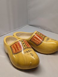 Wooden Painted Clogs Sz. 12-13