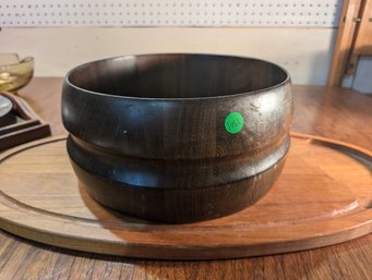 Large Wooden Mixing Bowl