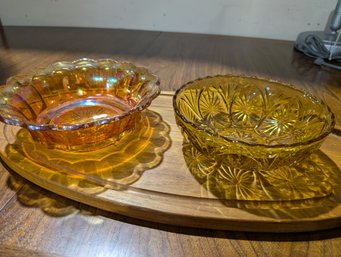 (2) Vintage Glass Bowls