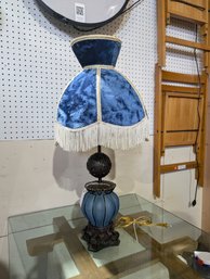 Vintage Victorian Bubble Glass Lamp