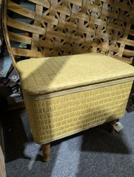 MCM Wicker Sewing Cabinet