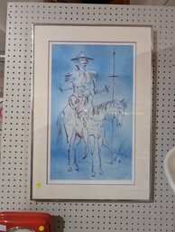 Signed Framed Print Don Quixote