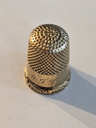 14k Yellow Gold Antique Sewing Thimble 4.0 Grams