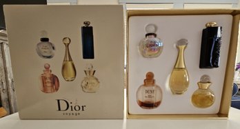 Travel Size Miniature Christian Dior Voyage Perfume Set - Pure Poison Jadore Addict Dolce Vita & Dune