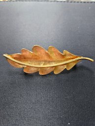 Van Dell 1/20 12k GF Gold Filled Leaf Pin Brooch