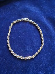 8' Sterling Silver Rope Chain Bracelet