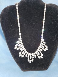 Sparkling Clear Rhinestone Collar Necklace