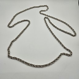 WOW - NAPIER 58' Long Silver Tone Chain Link Necklace