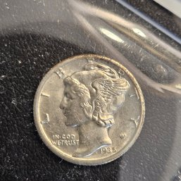 1935 Mercury Silver Dime - BU