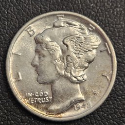 1942 Mercury Silver Dime