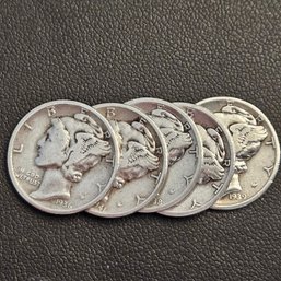 Lot Of Mercury Silver Dimes - Lot 2