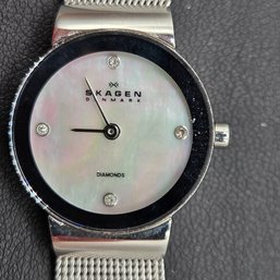 SKAGEN Denmark Stainless Steel MOP Dial Ladies Watch II