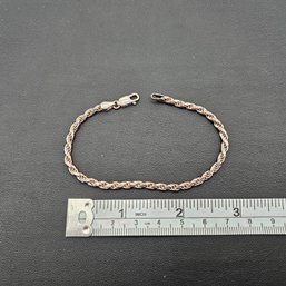 7 1/2' Sterling Silver Rope Bracelet