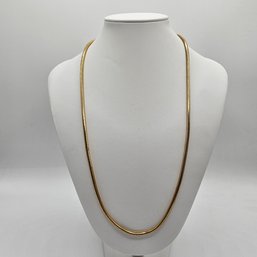 22' Gold Tone Snake Chain Necklace