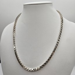 17' Sterling Silver Box Link Chain Necklace - Like Tiffany