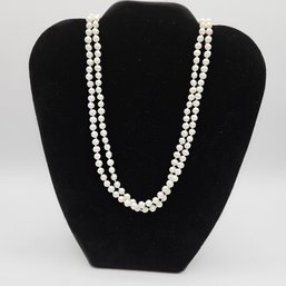 36' Small Genuine Pearl Strand Necklace